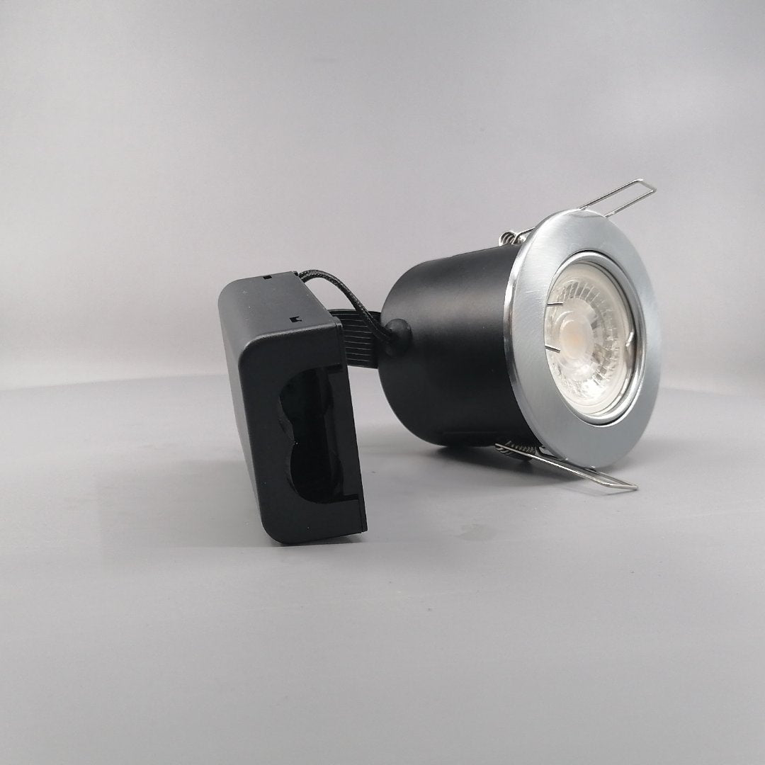 Pro indbygningsspot m 4W LED pære 3000K - Børstet (360° frame 22)