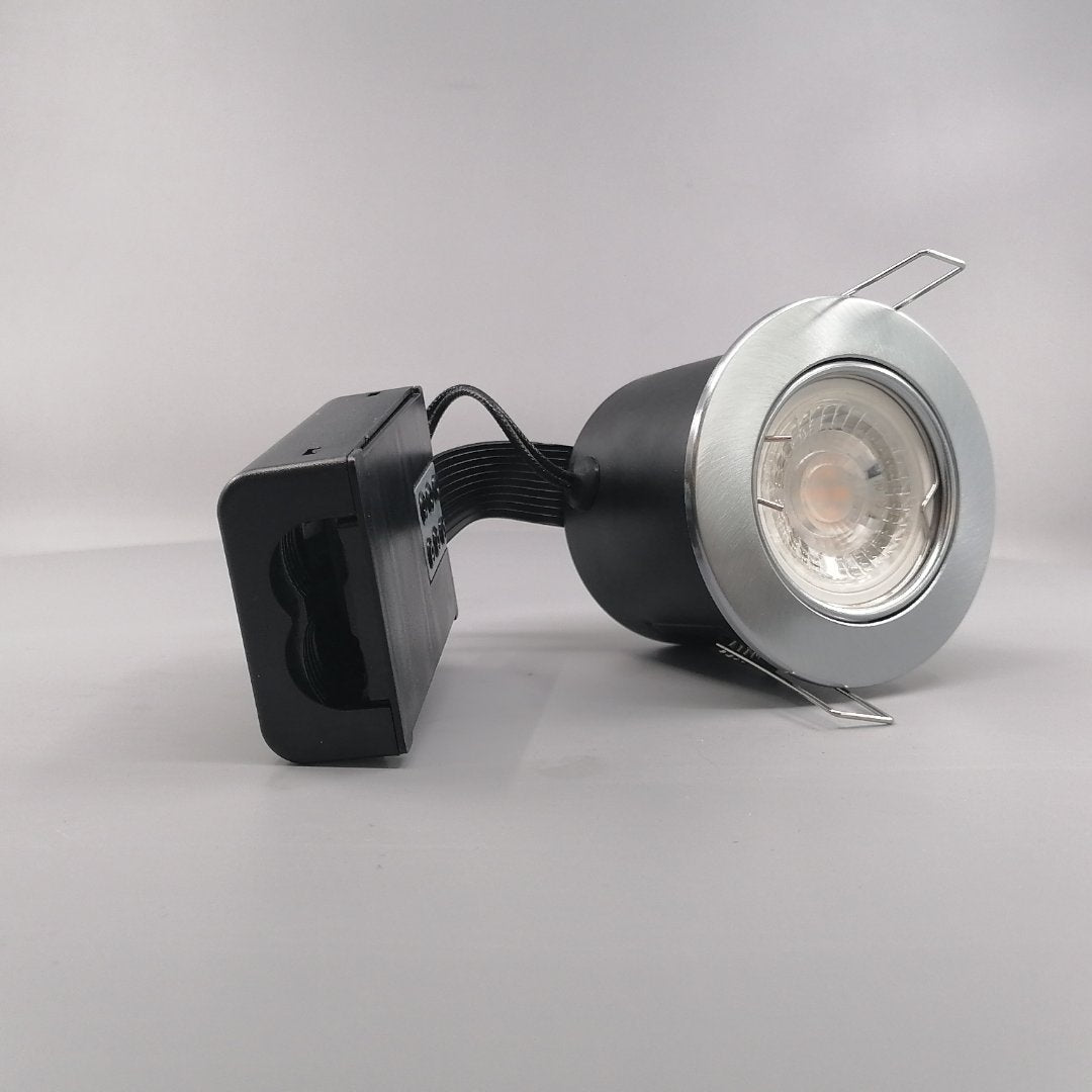 Pro indbygningsspot m 4W LED pære 3000K - Børstet (360° frame 23)