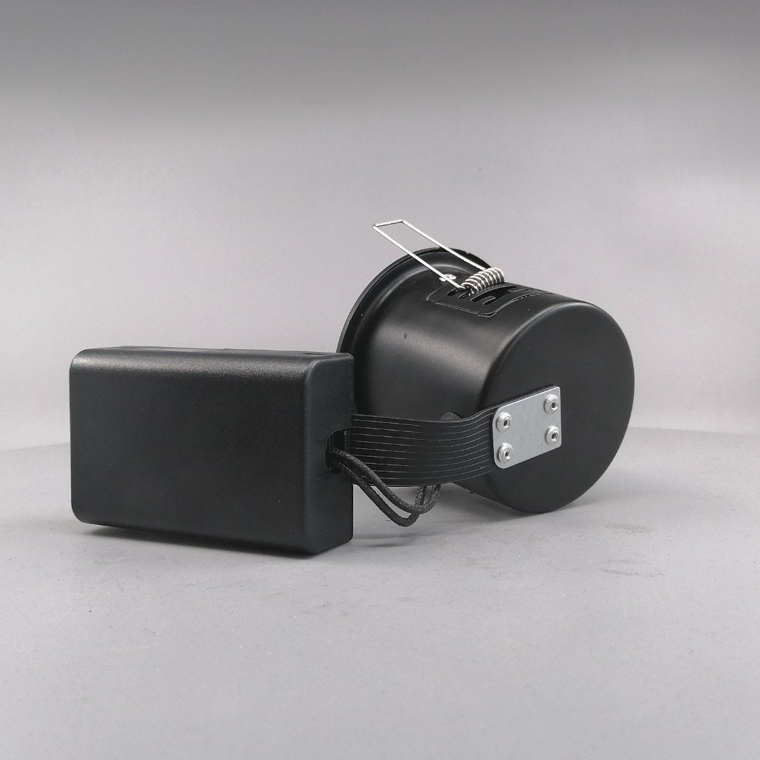 Pro indbygningsspot m. 3-Trins dæmpbar LED pære 3000K - Mat sort (360° frame 11)