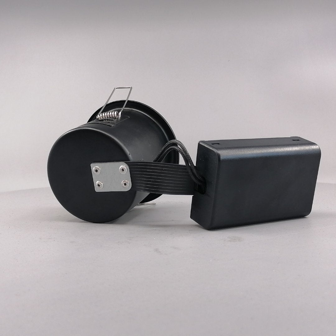 Indbygningsspot m 5,5W DimTone LED pære - Mat sort (360° frame 14)
