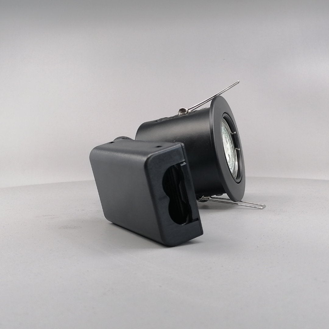 Indbygningsspot m 5,5W DimTone LED pære - Mat sort (360° frame 20)