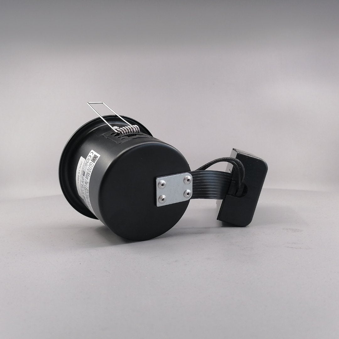 Indbygningsspot m 5W Philips dæmpbar LED pære 3000K - Mat sort (360° frame 11)