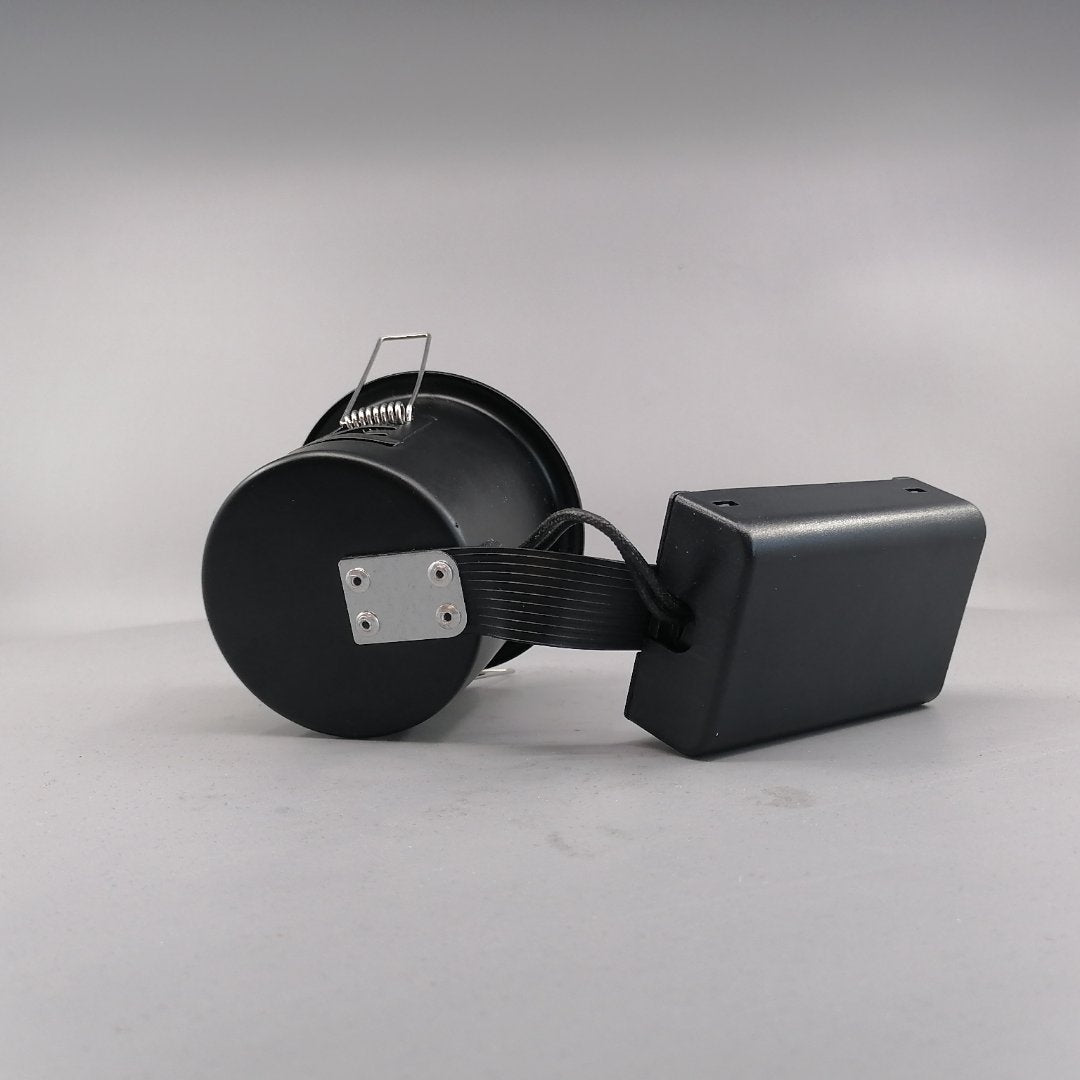 Indbygningsspot m 5W Philips dæmpbar LED pære 3000K - Mat sort (360° frame 14)