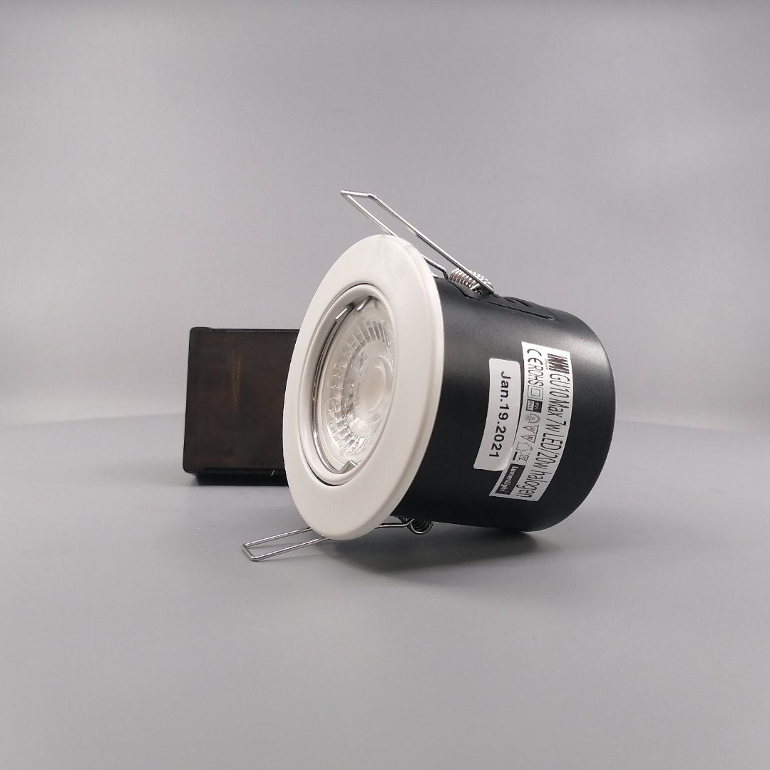Pro indbygningsspot m 5W LED pære 3000K - Mat hvid (360° frame 5)