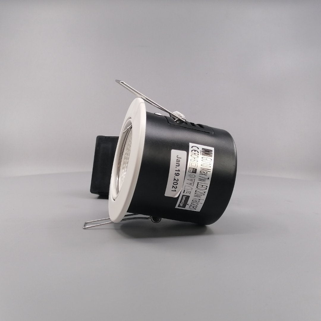 Pro indbygningsspot m 5W LED pære 3000K - Mat hvid (360° frame 6)