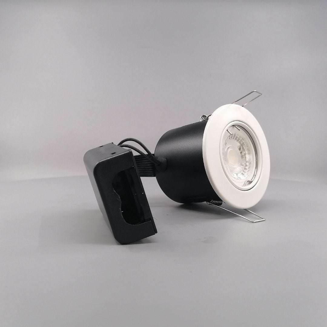 Pro indbygningsspot m 5W LED pære 3000K - Mat hvid (360° frame 22)
