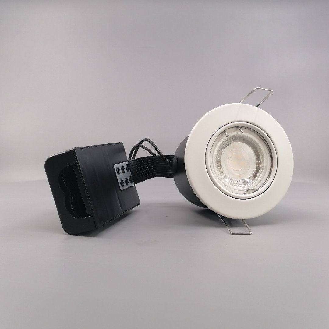 Pro indbygningsspot m 5W LED pære 3000K - Mat hvid (360° frame 24)