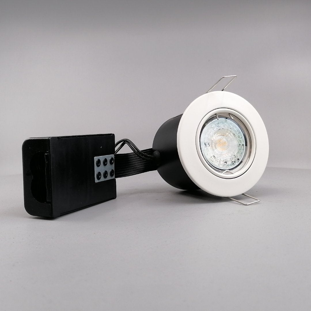 Pro Indbygningsspot m 5,5W DimTone LED pære - Mat hvid (360° frame 23)