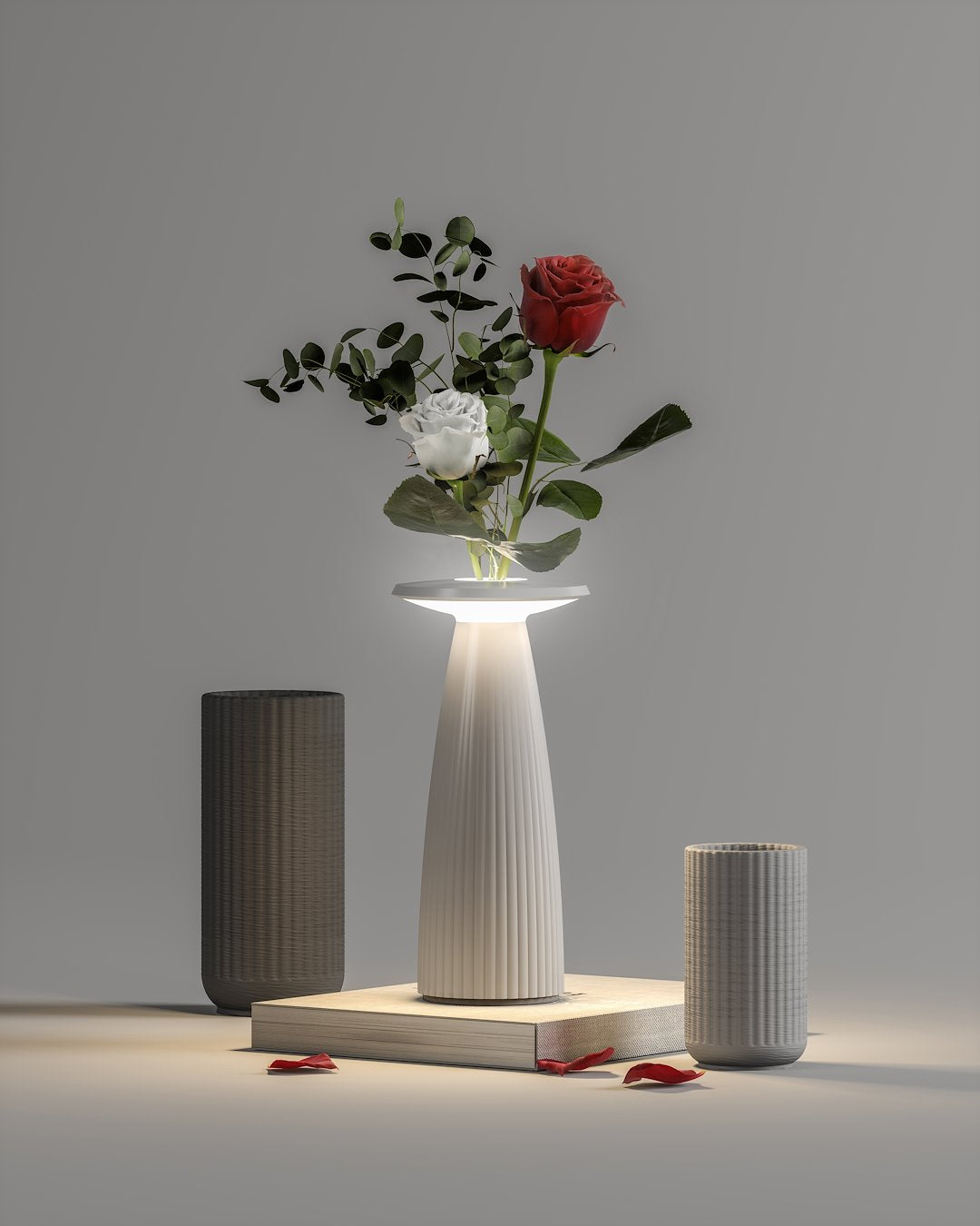 BATTERILAMPE, FLORA, HVID, 2700/3000K