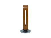 Headset holder - mørk bambus, siliconeunderlag