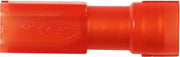 HELISO SPADEMUFFE 0,5-1,5MM² 6,3X0,8 RØD