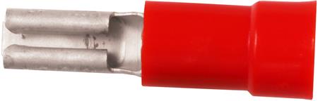 ISO. SPADEMUFFE 0,5-1,5MM² 4,8X0,5 RØD