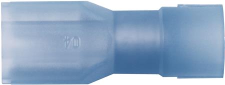 HELISO SPADEMUFFE 1,5-2,5MM² 6,3X0,8 BLÅ