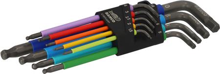 UNBRAKO®-NØGLESÆT FARVEDE - 9 DELE