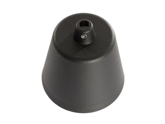 Baldakin m/aflastning Ø92mm sort