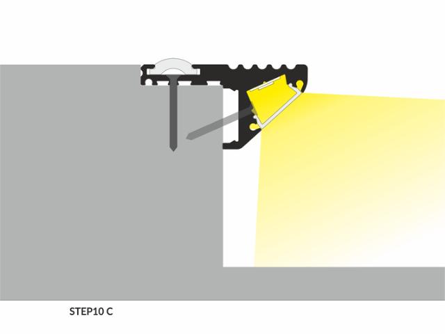 DIOFLEX Alu profil STEP10 C 1m 41,5x20,6mm