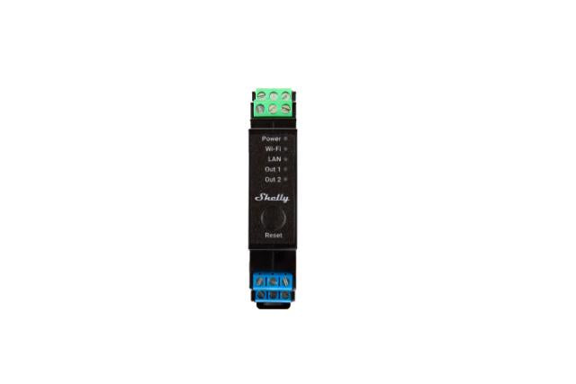 Shelly Pro 2PM - WiFi relæ/jalousi, 2 kanaler