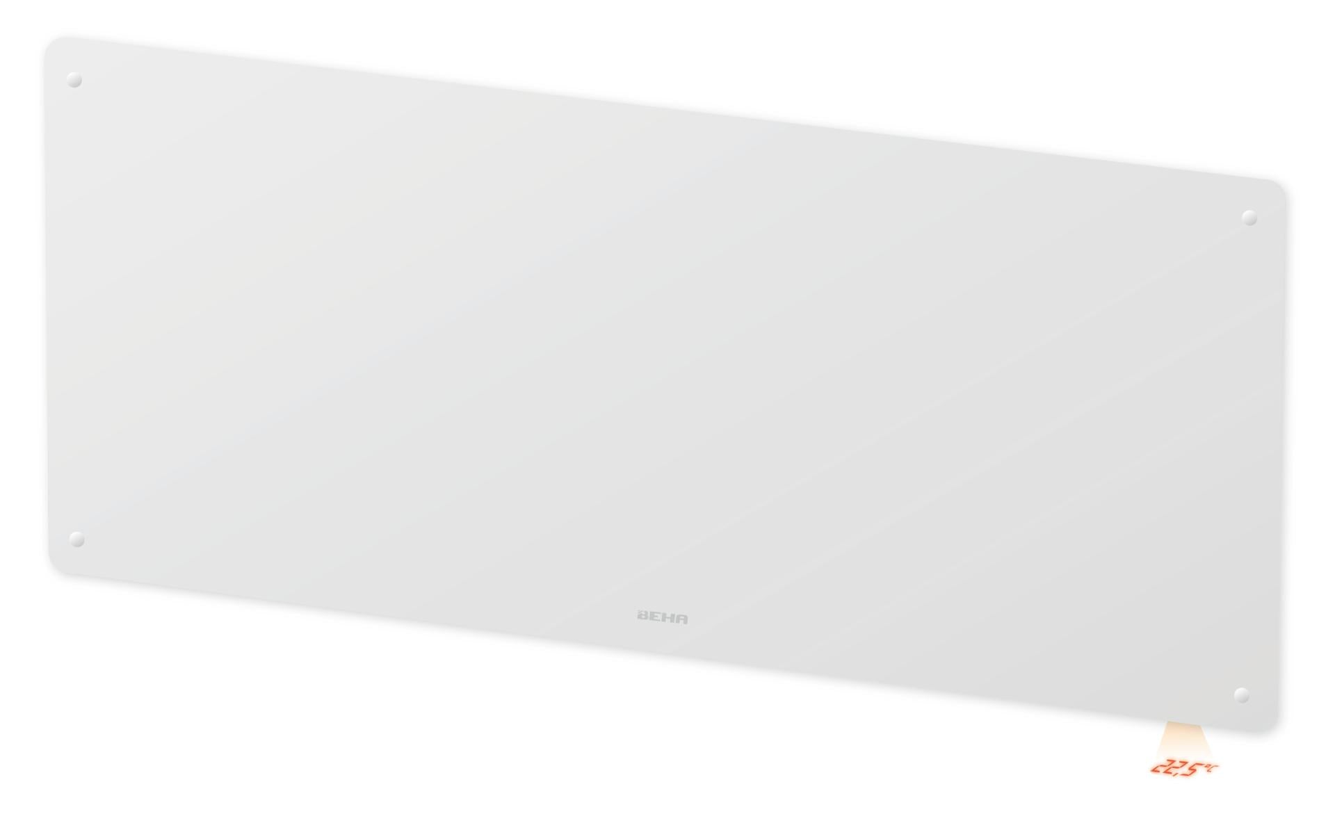 Smartovn varmepanel m. Wi-Fi og glasfront 1250W 230V