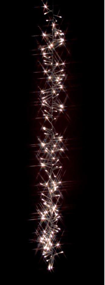 Cluster lyskæde 300LED 5M 31V IP44 PVC (u/trafo)
