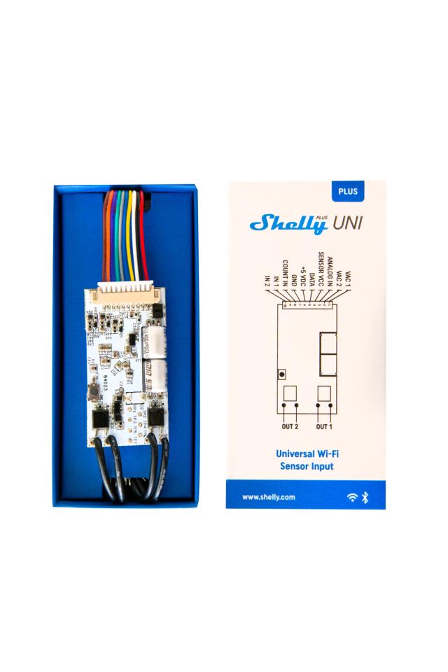 Shelly Plus Uni - WiFi analog og digital input