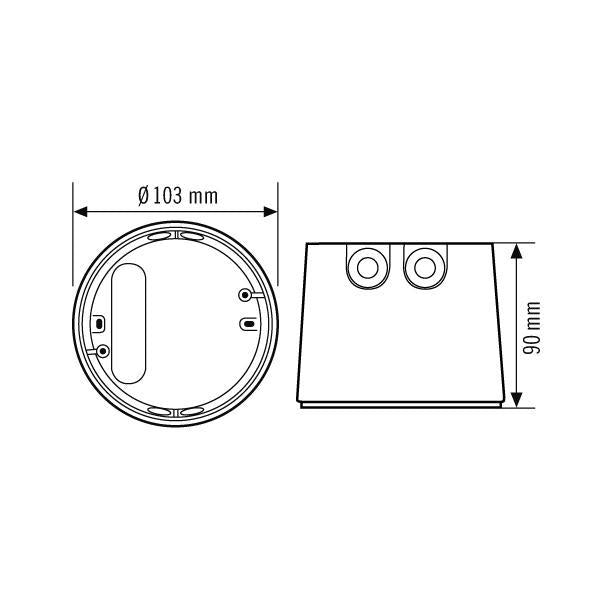 ESYLUX montagesæt for påbyg. for COMPACT APC