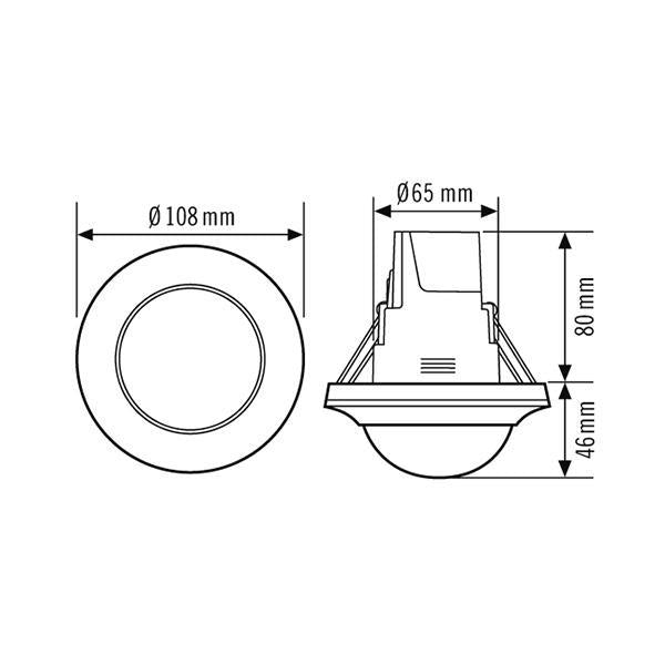 ESYLUX sensor loft PD-C 360bt/24 APC10 plus DALI-2