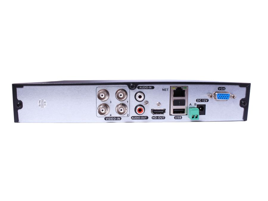 HD CCTV Hybridoptager - 4 kanal (TVI/CVI/AHD/Analog/IP) 5MP