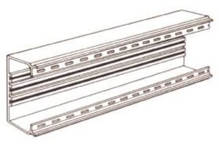 FB60110 kabelkanal-bund, 60x110mm, Perlehvid (2m)