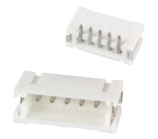 Ledning-til-print fatning - JST ZH, 5pol, 1,5mm benafs. SMT