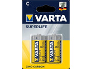 Superlife C/LR14 Zinc chloride batteri - 1,5V (2 stk.)