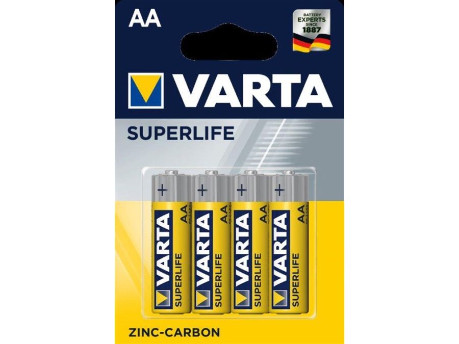 Superlife Brunsten AA/R6 batteri - 1,5V (4 stk.)