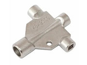 Luftskruenøgle, universal 4-vejs (til radiatorudluftning)
