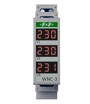 Digital AC Voltmeter 80-500V 3-fase DIN montering