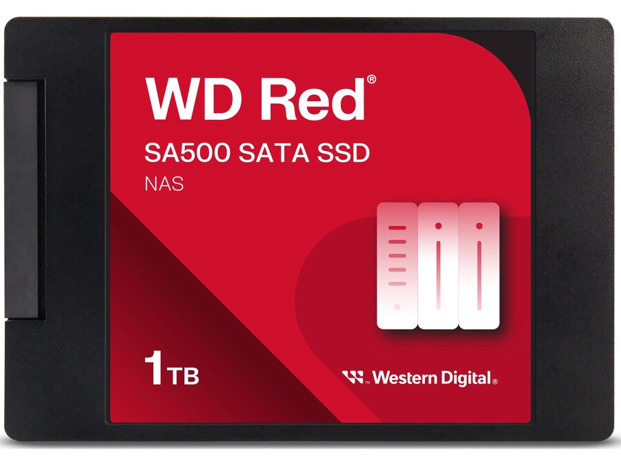 WD Red SA500 NAS SATA SSD, 1TB 2.5" SATA-600