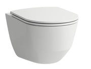 Laufen Pro væghængt toilet, u. skyllekant, m. sæde, hvid