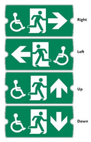 HANDICAP NØDLYSSKILT WAYOUT IP65