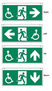 HANDICAP NØDLYSSKILT WAYOUT 23M