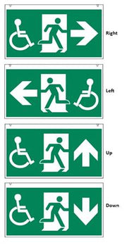 HANDICAP NØDLYSSKILT WAYOUT 30M