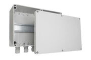 KASSE IP65 M. DIN SKINNE: 240X160X90 MM