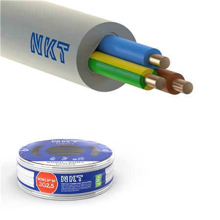 KABEL 3G2,5 NOIKLX90 LGRÅ RG 50 ECA