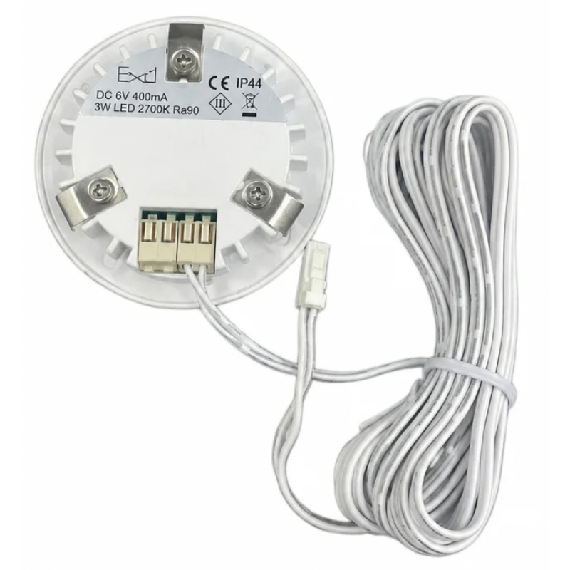 Daxtor Furniture DL 16 LED møbelspot 3W 2700K – mat hvid