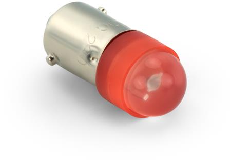 LED Ø10X25 230VAC/DC RØD