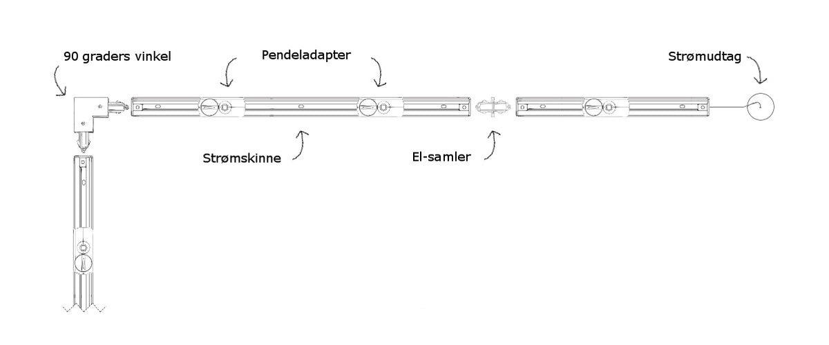 Pendel ADAPTOR f. Halo-Track sort