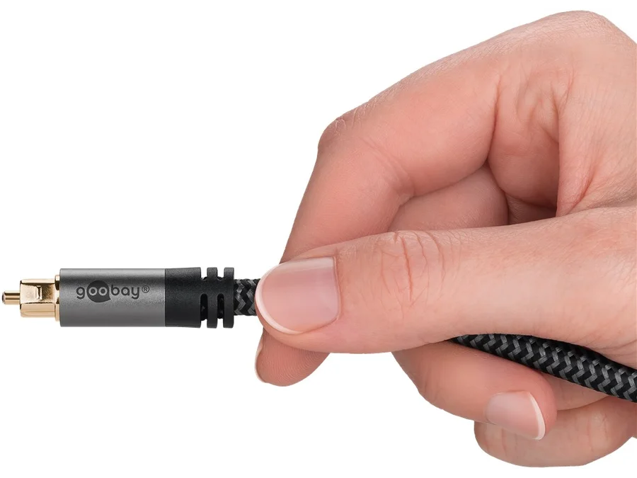 Optisk kabel - 2 x TOSLINK han, Ø6,5mm (1m)