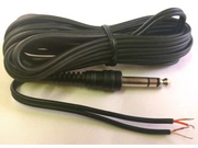 Audiokabel - 6,35mm stereo JACK han + løs ende (2,8m)