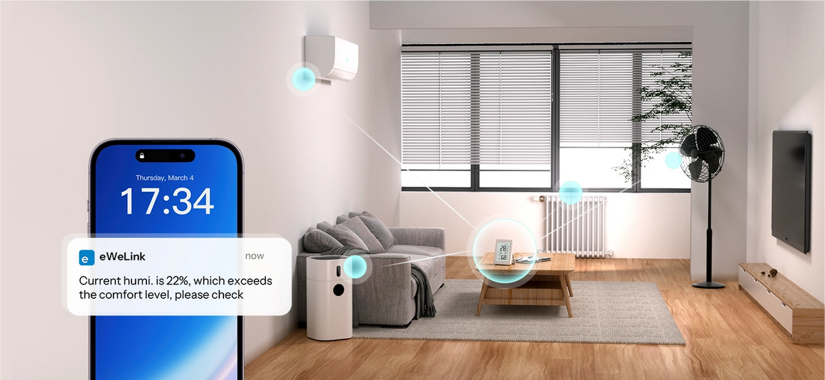 Zigbee SNZB-02DR2 - Temperatur- og Fugtighedssensor