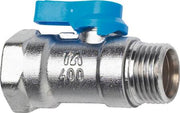 TA 400 1/2" KUGLEHANE BLÅ MUFFE/NIPPEL