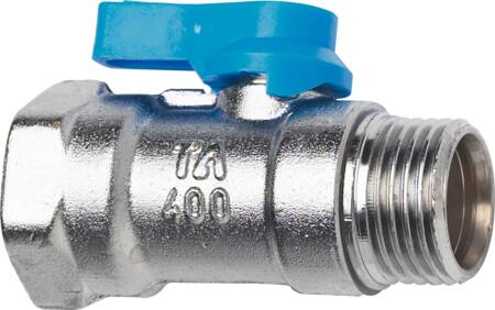 TA 400 1/2" KUGLEHANE BLÅ MUFFE/NIPPEL