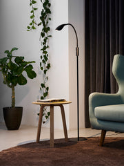 Mamba Gulvlampe 3,5W med dæmp H140cm, sort