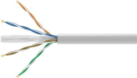 KABEL KAT6 U/UTP 4P AWG24 305M HVID DCA
